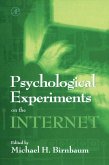 Psychological Experiments on the Internet (eBook, PDF)