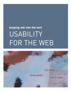 Usability for the Web (eBook, PDF) - Brinck, Tom; Gergle, Darren; Wood, Scott D.