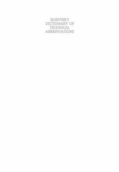 Elsevier's Dictionary of Technical Abbreviations (eBook, PDF) - Bobryakov, S.; Rosenberg, M.
