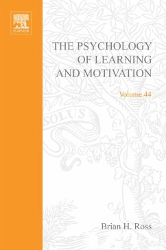 The Psychology of Learning and Motivation (eBook, PDF)