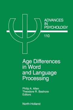 Age Differences in Word and Language Processing (eBook, PDF)