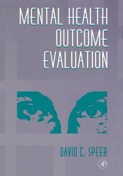 Mental Health Outcome Evaluation (eBook, PDF) - Speer, David C.