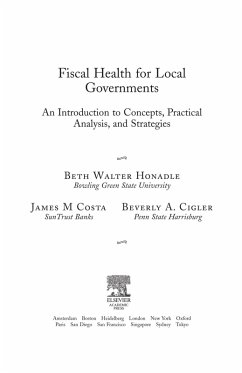 Fiscal Health for Local Governments (eBook, PDF) - Honadle, Beth Walter; Cigler, Beverly; Costa, James M.