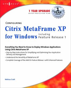 Configuring Citrix MetaFrame XP for Windows (eBook, PDF) - Syngress