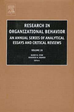 Cover Research in Organizational Behavior (eBook, PDF)