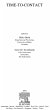 Time-to-Contact (eBook, PDF) - Bild 1