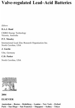 Valve-Regulated Lead-Acid Batteries (eBook, PDF)