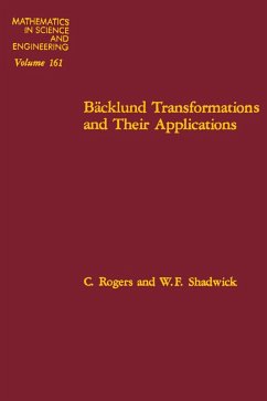 Cover Ba?cklund Transformations and Their Applications (eBook, PDF)