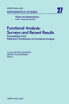 Cover Functional Analysis: Surveys and Recent Results (eBook, PDF)
