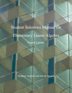 Cover Elementary Linear Algebra, Students Solutions Manual (eBook, PDF)