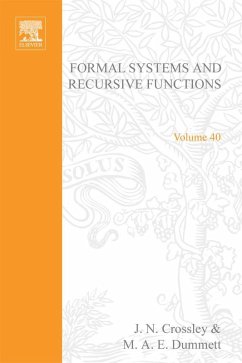 Formal Systems and Recursive Functions (eBook, PDF) - Beklemishev, Lev D.