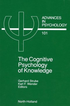 Cover The Cognitive Psychology of Knowledge (eBook, PDF)