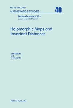 Holomorphic Maps and Invariant Distances (eBook, PDF)