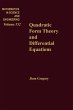 Quadratic Form Theory and Differential... - Bild 1