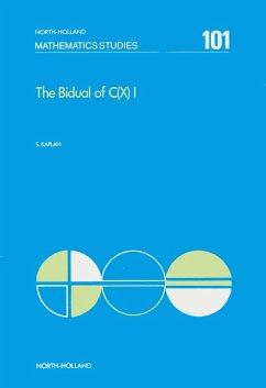 Cover The Bidual of C(X) I (eBook, PDF)