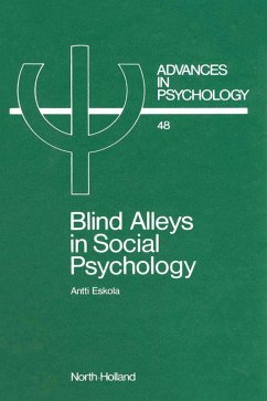 Cover Blind Alleys in Social Psychology (eBook, PDF)