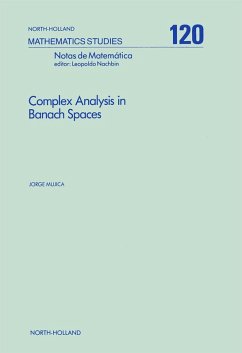 Complex Analysis in Banach Spaces (eBook, PDF) - Mujica, J.