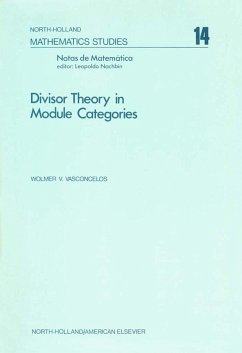 Divisor Theory in Module Categories (eBook, PDF)