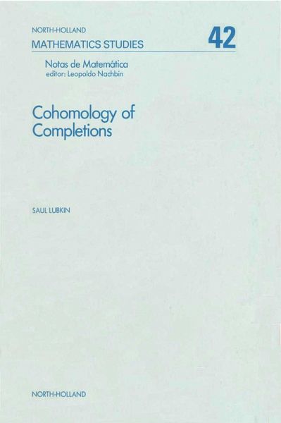 Cohomology of Completions (eBook, PDF) Cohomology of Completions (eBook, PDF)