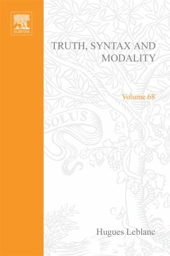 Cover Truth, Syntax and Modality (eBook, PDF)