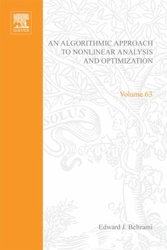 Cover An Algorithmic Approach to Nonlinear Analysis and Optimization (eBook, PDF)