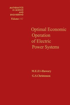 Optimal Economic Operation of Electric Power Systems (eBook, PDF)