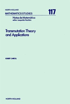 Transmutation Theory and Applications (eBook, PDF) - Carroll, R.