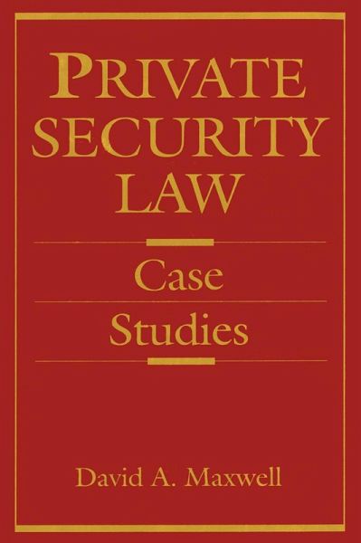 Private Security Law (eBook, PDF)
