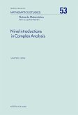 Nine Introductions in Complex Analysis (eBook, PDF) Nine Introductions in Complex Analysis (eBook, PDF)
