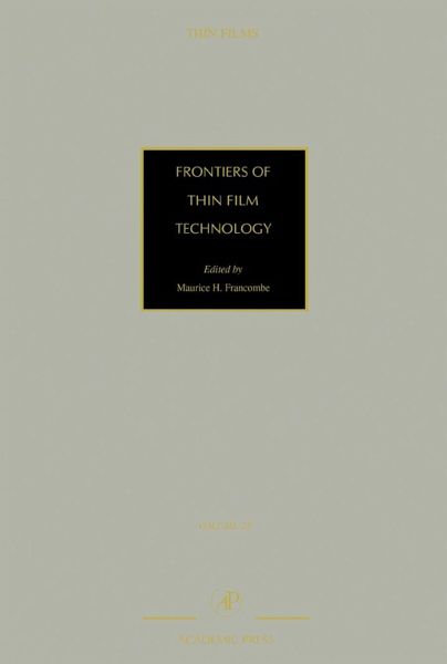 Frontiers of Thin Film Technology (eBook, PDF)
