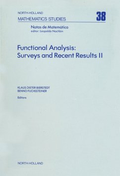 Cover Functional Analysis: Surveys and Recent Results II (eBook, PDF)