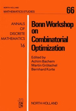 Bonn Workshop on Combinatorial Optimization (eBook, PDF)