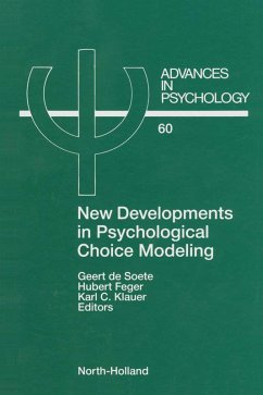 New Developments in Psychological Choice Modeling (eBook, PDF)
