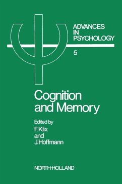 Cognition and Memory (eBook, PDF)