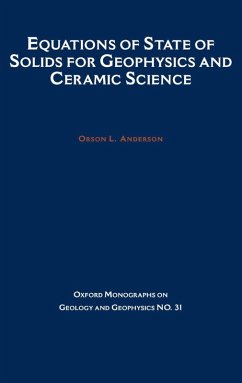 Cover Equations of State for Solids in Geophysics and Ceramic Science (eBook, PDF)