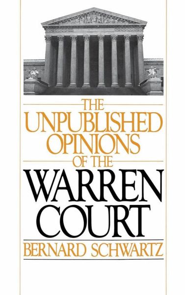 The Unpublished Opinions of the Warren Court (eBook, PDF)