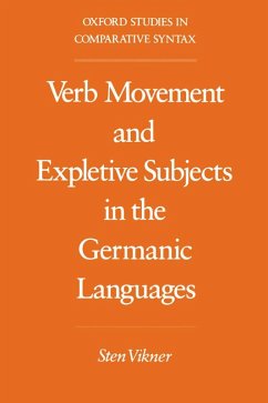 Verb Movement and Expletive Subjects in the Germanic Languages (eBook, PDF) - Vikner, Sten