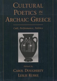Cover Cultural Poetics in Archaic Greece (eBook, PDF)