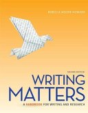 Writing Matters 2e Tabbed (Comb) with Connect Composition for Writing Matters 2e Tabbed