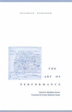 The Art of Performance (eBook, PDF) - Schenker, Heinrich