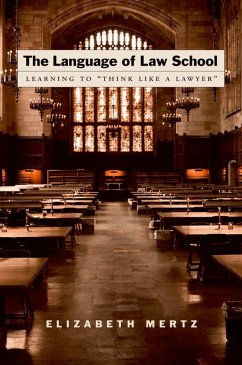 The Language of Law School (eBook, PDF) - Mertz, Elizabeth