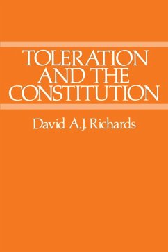 Toleration and the Constitution (eBook, PDF) - Richards, David A. J.