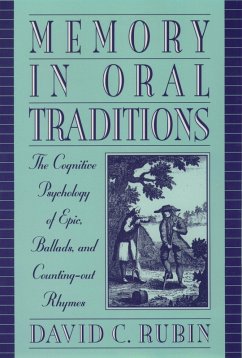 Cover Memory in Oral Traditions (eBook, PDF)