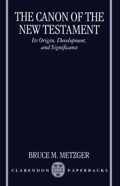 The Canon of the New Testament (eBook, PDF) - Metzger, Bruce M.