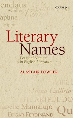 Literary Names (eBook, ePUB) - Fowler, Alastair