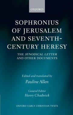 Cover Sophronius of Jerusalem and Seventh-Century Heresy (eBook, PDF)