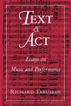 Text and Act (eBook, PDF) - Taruskin, Richard
