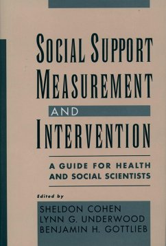 Cover Social Support Measurement and Intervention (eBook, PDF)