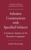 Infinitive Constructions with Specified Subjects (eBook, PDF)