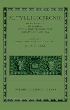 Cover M. Tulli Ciceronis De Re Publica, De Legibus, Cato Maior de Senectute, Laelius de Amicitia (eBook, PDF)